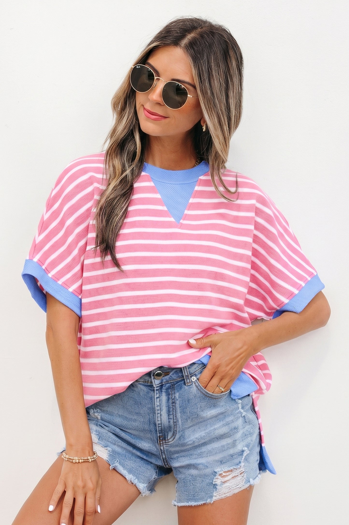 Sky Breeze Short Sleeve Top