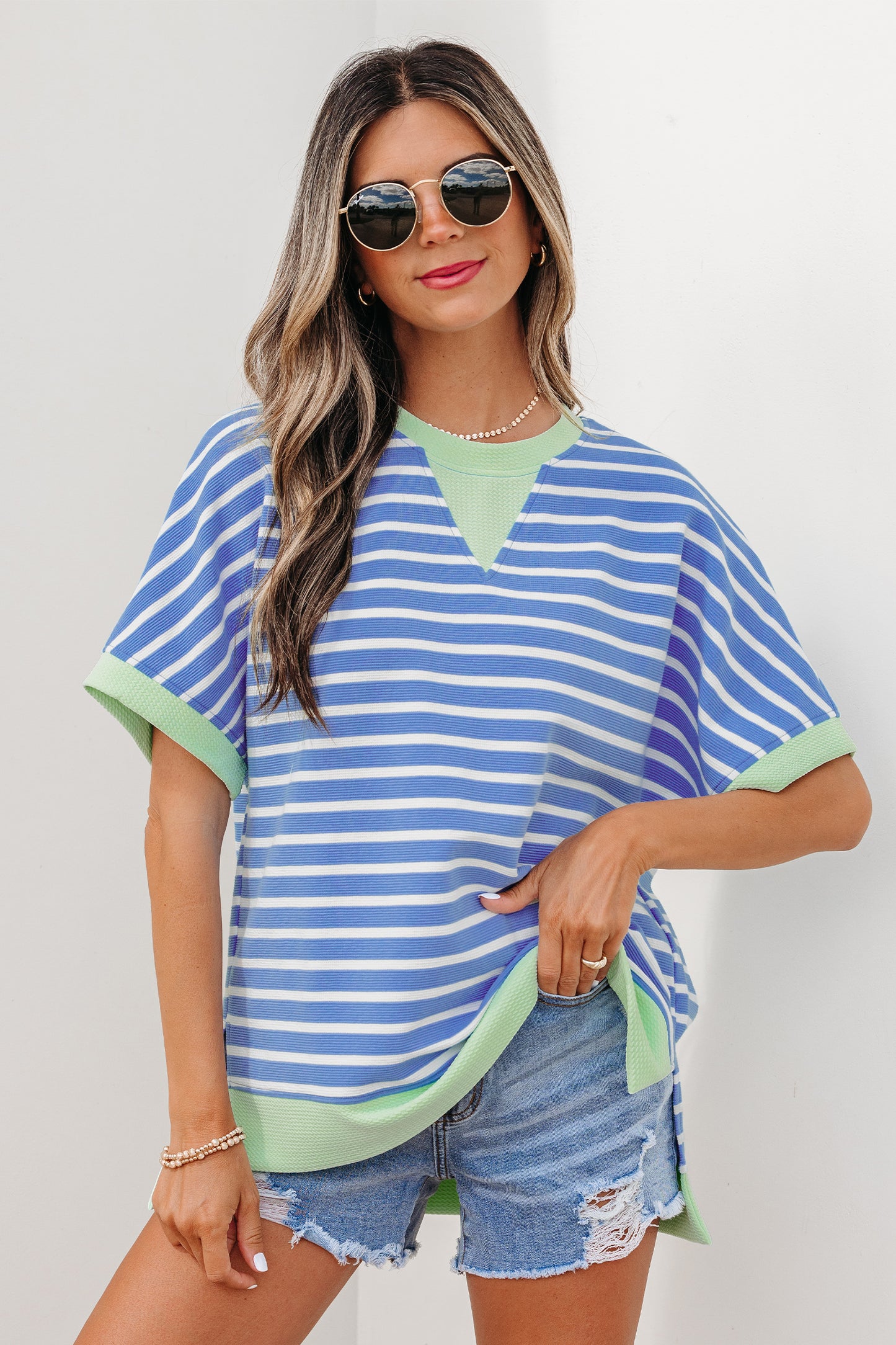 Sky Breeze Short Sleeve Top